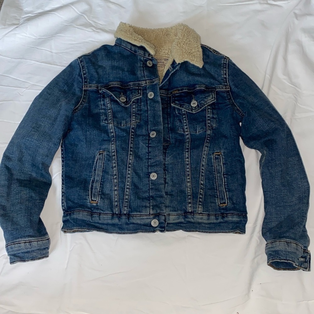 Polo Ralph Lauren Jean Jacket lined sz 12-14/G